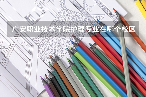 广安职业技术学院护理专业在哪个校区