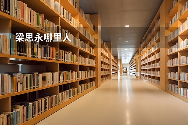 梁思永哪里人