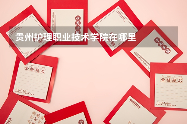 贵州护理职业技术学院在哪里