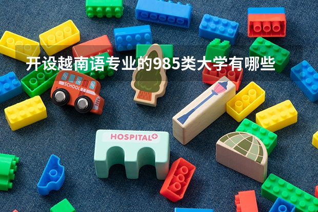 开设越南语专业的985类大学有哪些