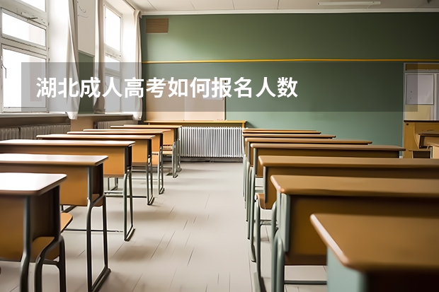 湖北成人高考如何报名人数