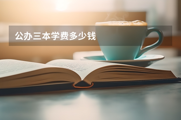 公办三本学费多少钱