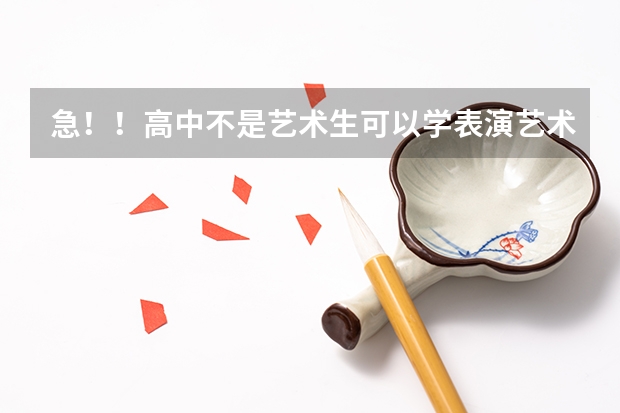急!!高中不是艺术生可以学表演艺术 作曲制作 音乐制作等类的专科么? 浙江省教育考试网艺术类考试报名系统从哪儿进
