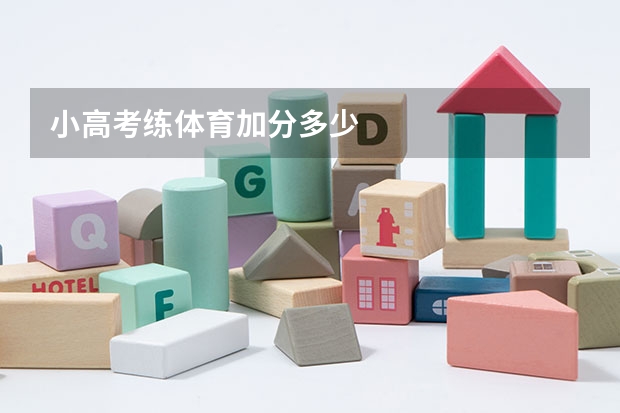 小高考练体育加分多少