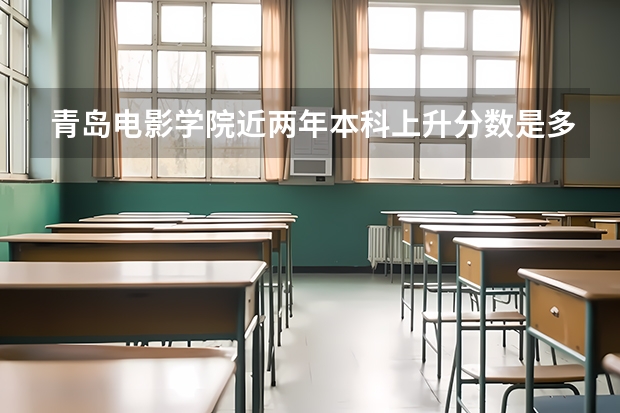 青岛电影学院近两年本科上升分数是多少
